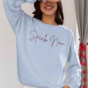 Speak Now Light Blue Sweatshirt / Taylor Swift / Sweatshirt / Speak Now